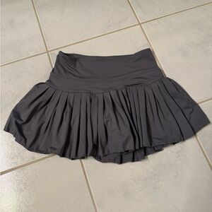 Pleated Tennis Skirt in Dark Gray